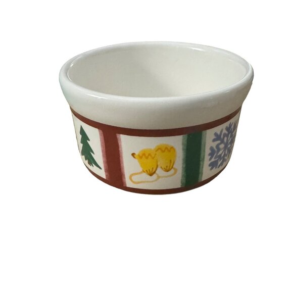 Pfaltzgraff Dip Bowl with Spreader Snow Bear‎ Ceramic Christmas Winter - Picture 4 of 7